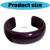 Bracciali Bangle in Acrilico Bangle Rotondo Largo Gioielli Eleganti Accessorio di Moda Artistico Adatto per Donne alla Moda Regalo