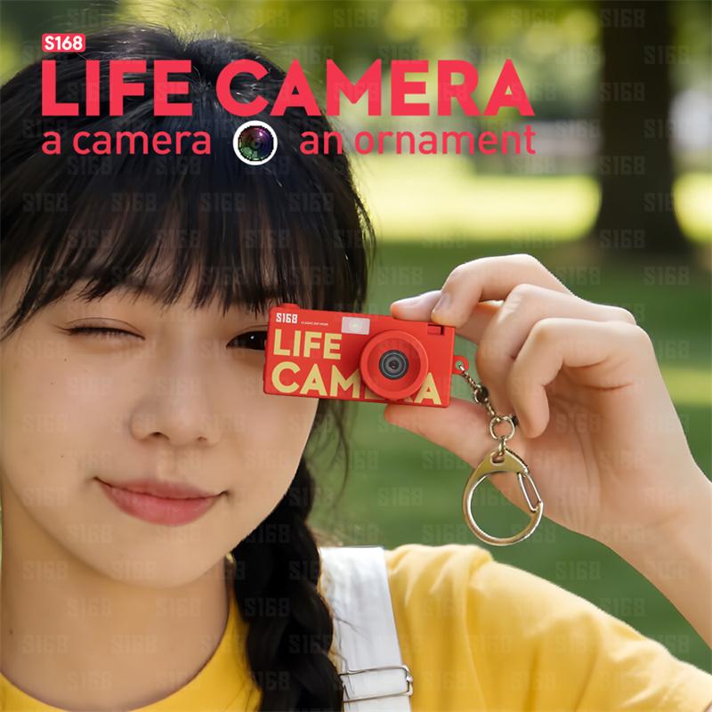 Digital Camera 1.47 Inch Keychain Camera Retro Support Memory Card 2K Very Small Camcorder Video Recorder With Flash
