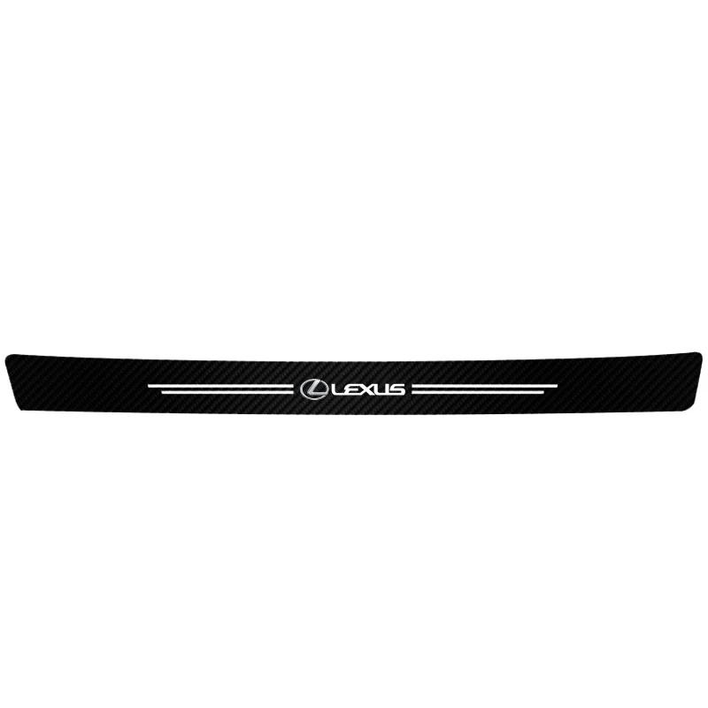 1/4/5Pcs Car Door Sill Scuff Plate Decor Carbon Fiber Stickers For Lexus F SPORT ES RX NX LS UX LM LX GX LC RZ IS CT GS RC HS SC