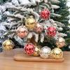 6pcs Cartoon Electroplated Christmas Hanging Balls 6cm Merry Christmas Tree Decor Children Gifts