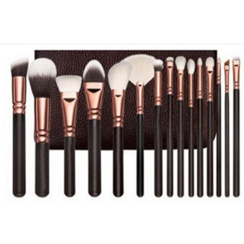 15 szt. Zestaw pędzli do makijażu Powder Foundation Eyeshadow Make Up Brushes