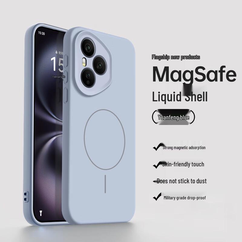 NEYAA Honor Жидкий силиконовый магнитный чехол для телефона Honor 400 Pro