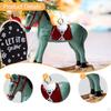 Christmas Horse Figurine Home Accent Decoration for Table Shelf Entrance