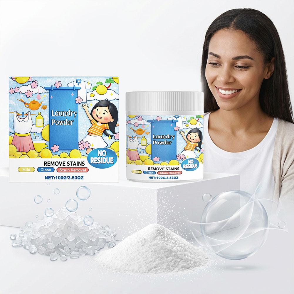 Laundry Detergent Powder Cleans Removes Stains And Dirt Refreshes Softens Leaves A Fresh Natural Fragrance For Household 1/ F4W6