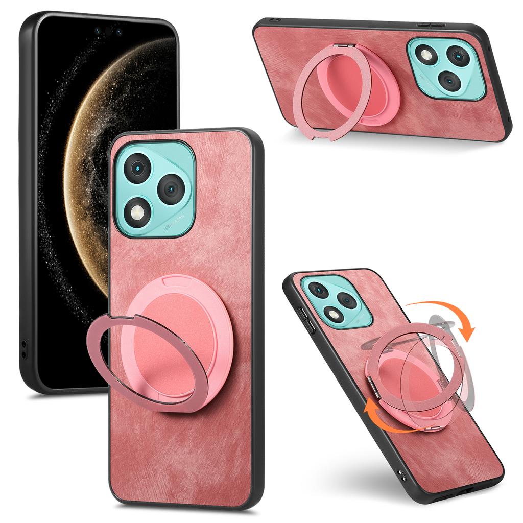 Etui na telefon Honor 400 Lite 5G z obrotową podpórką, łagodzące stres, retro skórzany tylny panel