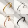 Personalized Ayatul Kursi Islamic Jewelry Bracelets Stainless Steel Open Bangles
