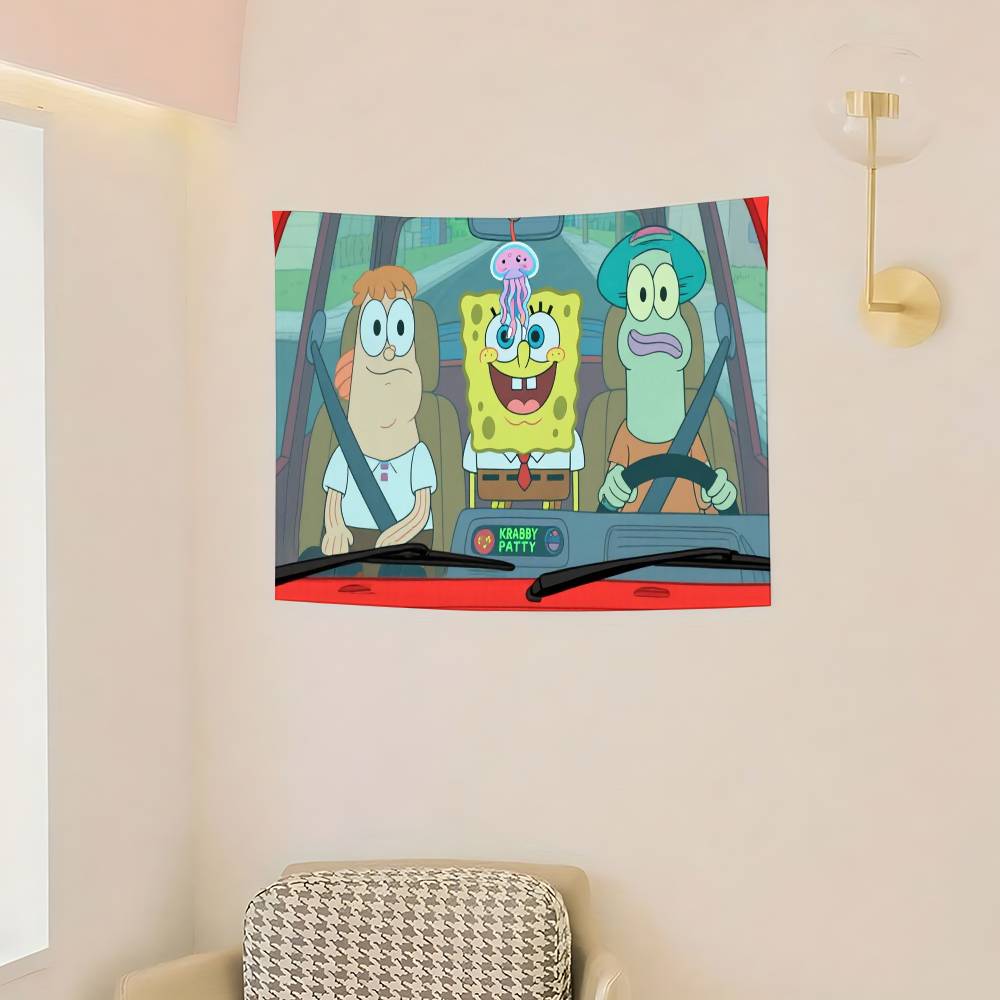 AnimeSSpongeabBobsCute Flags Room Decor Outdoor Decors Personalized Items Flags For Bedrooms Home Funny
