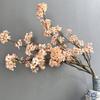 Flexible Silk Pear Blossom 100cm Fake Plants Artificial Pear Blossom  Branches  Outdoor Decor