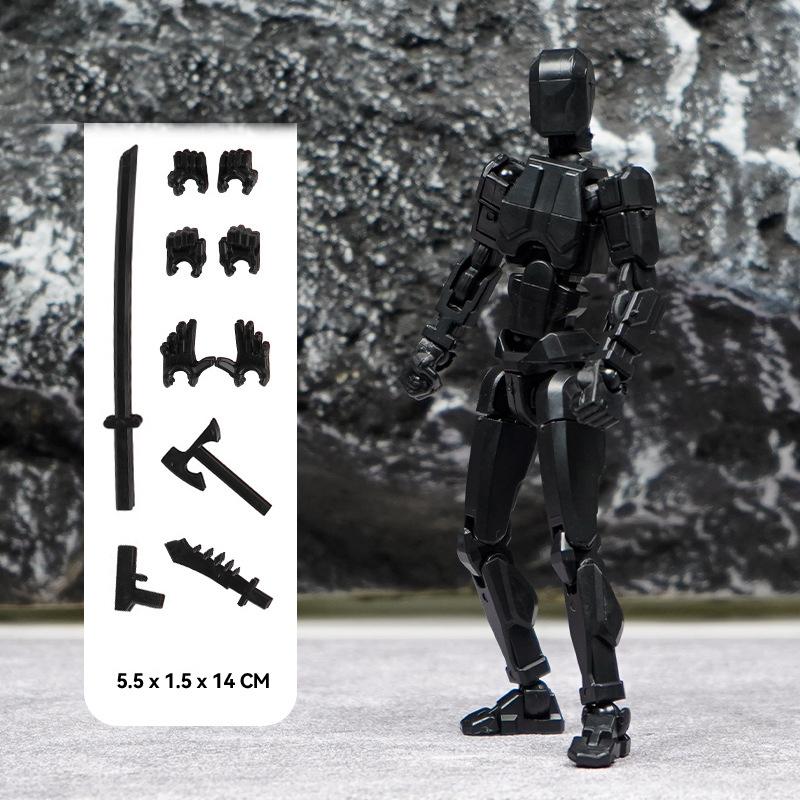 Titan 13 Action Figures T13 Figure 3D Printed Multi-Jointed Movable Lucky 13 Action Figure Nova 13 Action Figure Dummy