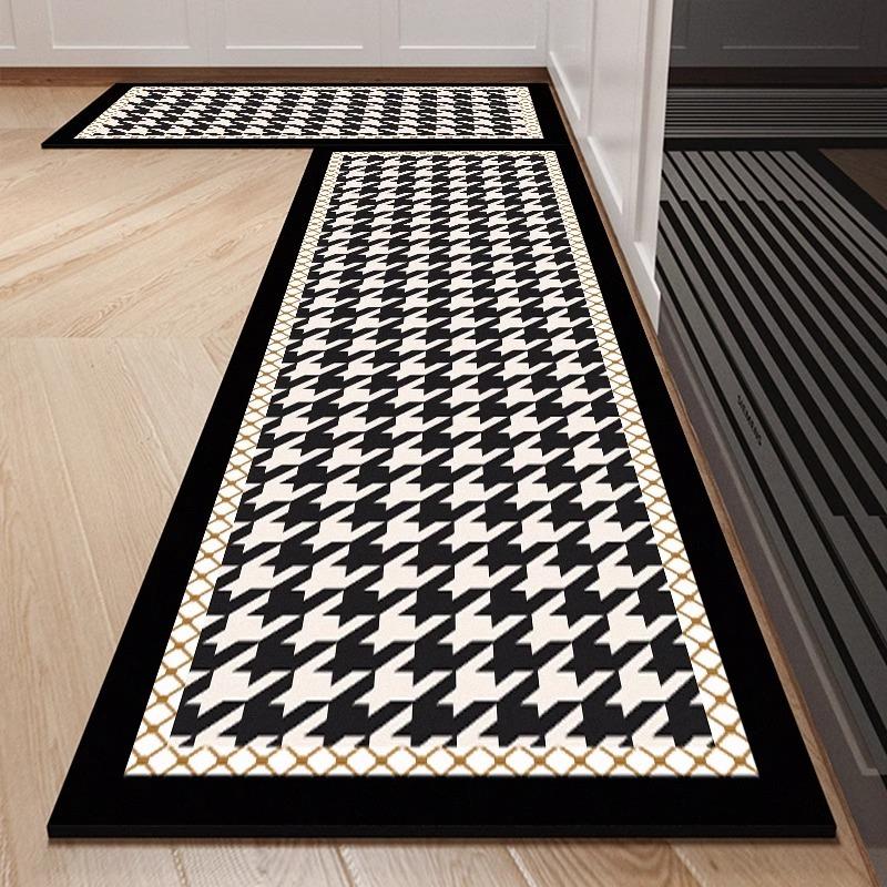 Kitchen Carpet Water-absorbing Quick-drying Non-slip Floor Mat Advanced Light Luxury Diatom Mud Rug Home Decoration Foot Mats