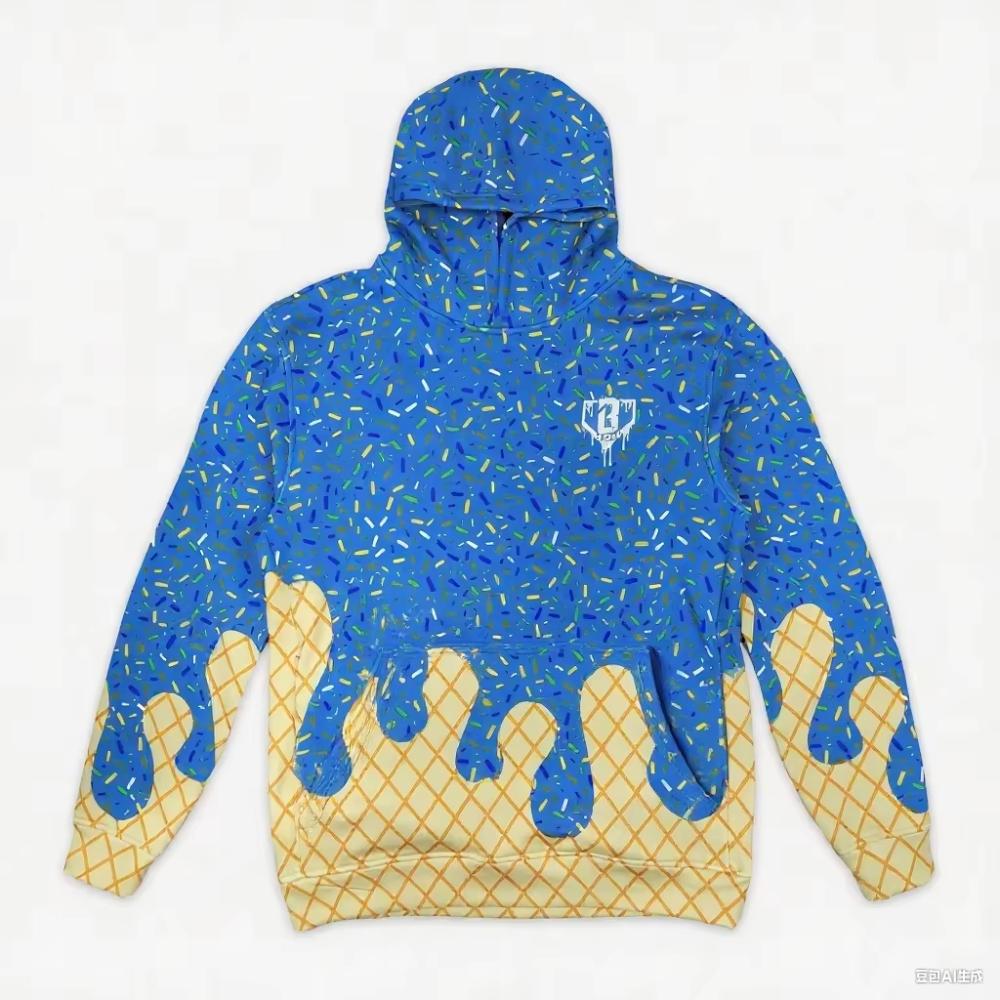 

2026 New Autumn/Winter Children/Adult BASEBALL LIFESTYLE 101 Ice Cream Series 3D Print Outdoor Comfortable Sports Neutral Hoodie 5XL