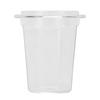 Coffee Ground Dosing Cup PC Antistatic Transparent Coffee Powder Feeder Dosing Cup for Portafilter Basket