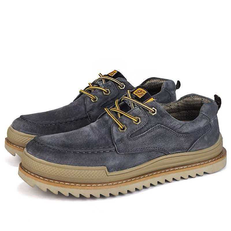 Summer Hot-Selling Cart Workwear Low-Top Casual Leather Shoes Genuine Leather Top Layer Outdoor Men'S Shoes Are Popular