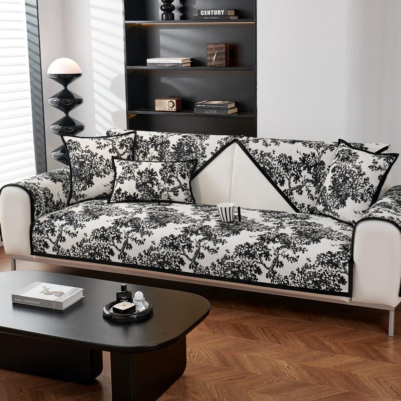 Light Luxury Small Fragrance Sofa Cushion Chenille Cushion Sofa Cover Non-slip Four-season Machine Washable Sofa Cover