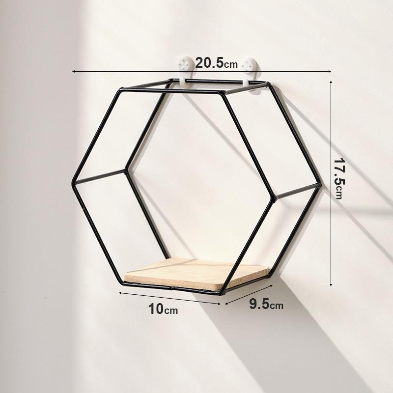 Ironwork Storage Rack Wall-mounted Living Room Wall OrnamentsFigurine Storage Rack Room Wall Decoration and Wall Ornaments