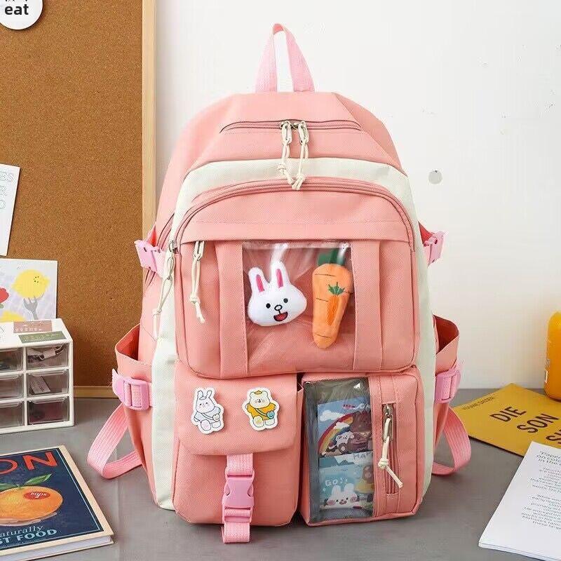 „Set de rucsac ușor și drăguț din 5 piese pentru fete de liceu și elementar”