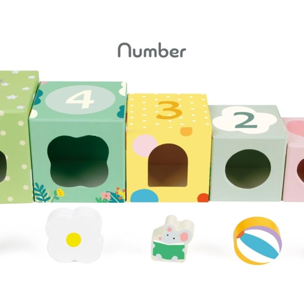 Classic World Forest Stacking Cubes, Stacking Blocks, Educational Toy for Ages 1.5, 2, 3, 4, Nesting Toys, Gift for Birthdays, Baby Showers, and Other
