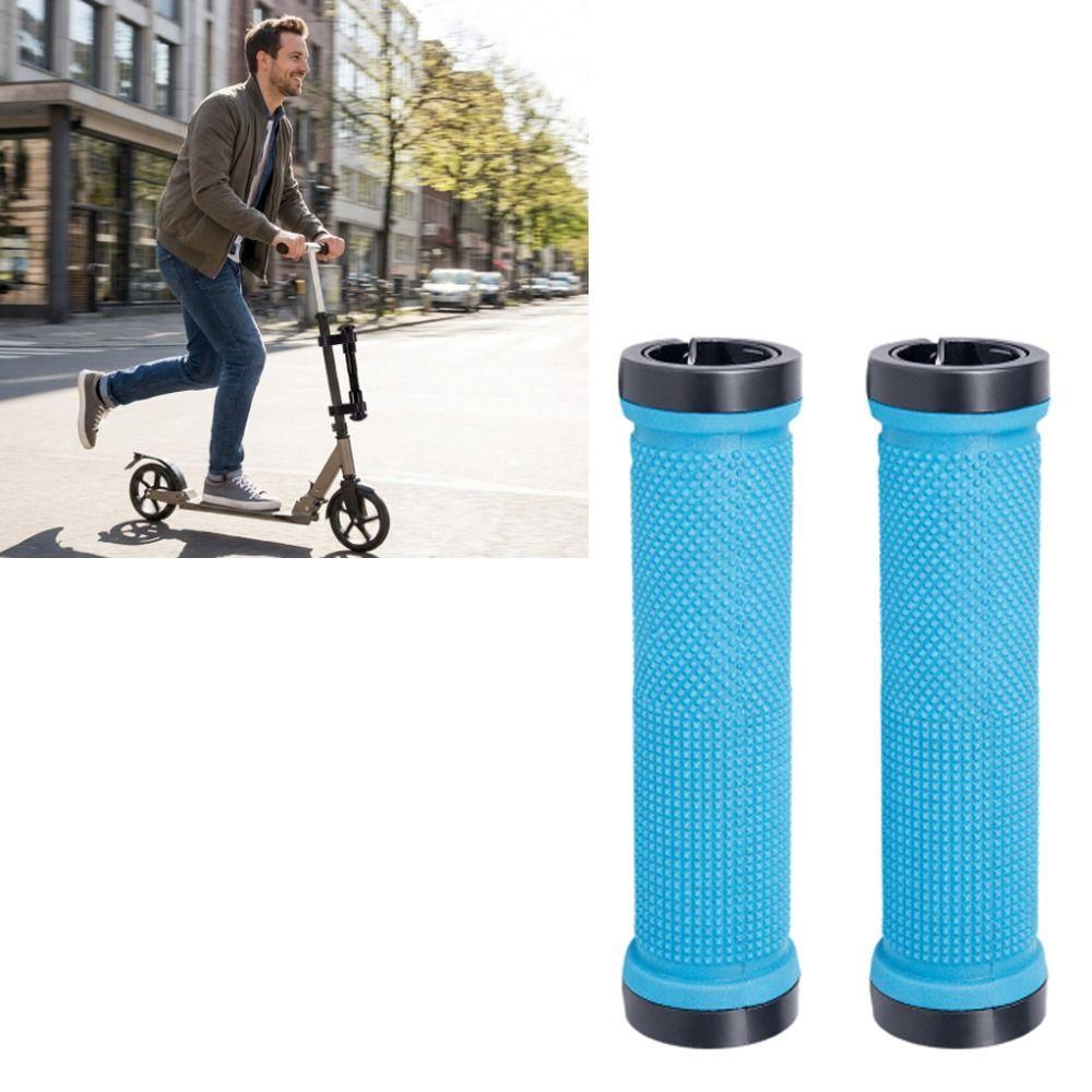 1 Pair Anti-Slip Bike Handlebar Grips Shock-Proof Mountain Bike Handlebar Grip  Scooter