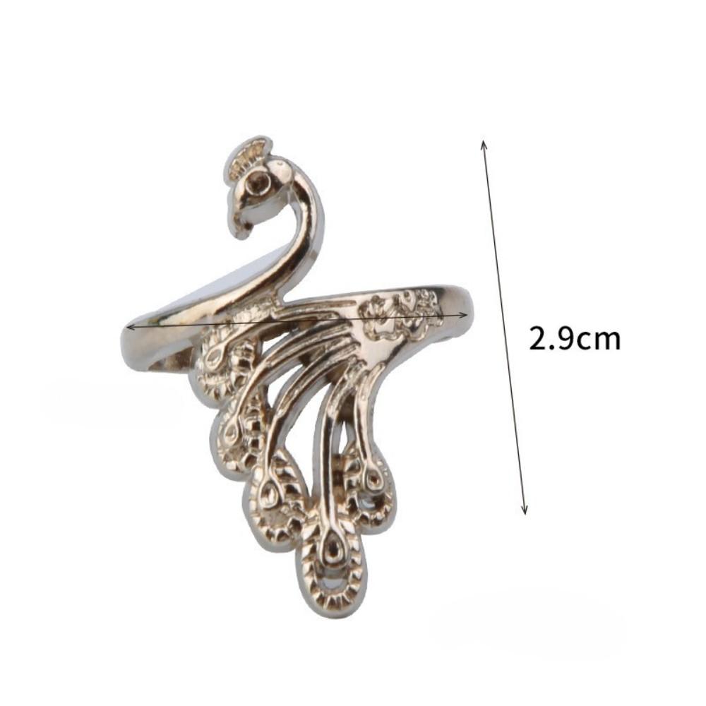 Adjustable Knitting Loop Crochet Loop Peacock Type Knitting Ring Finger Wear Thimble Knitting Tools Craft Sewing Accessories