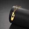 Ballet Shoe Pendant Stainless Steel Necklace For Men And Women fashionable Ballet Enthusiast Gift Jewelry Gift New Style