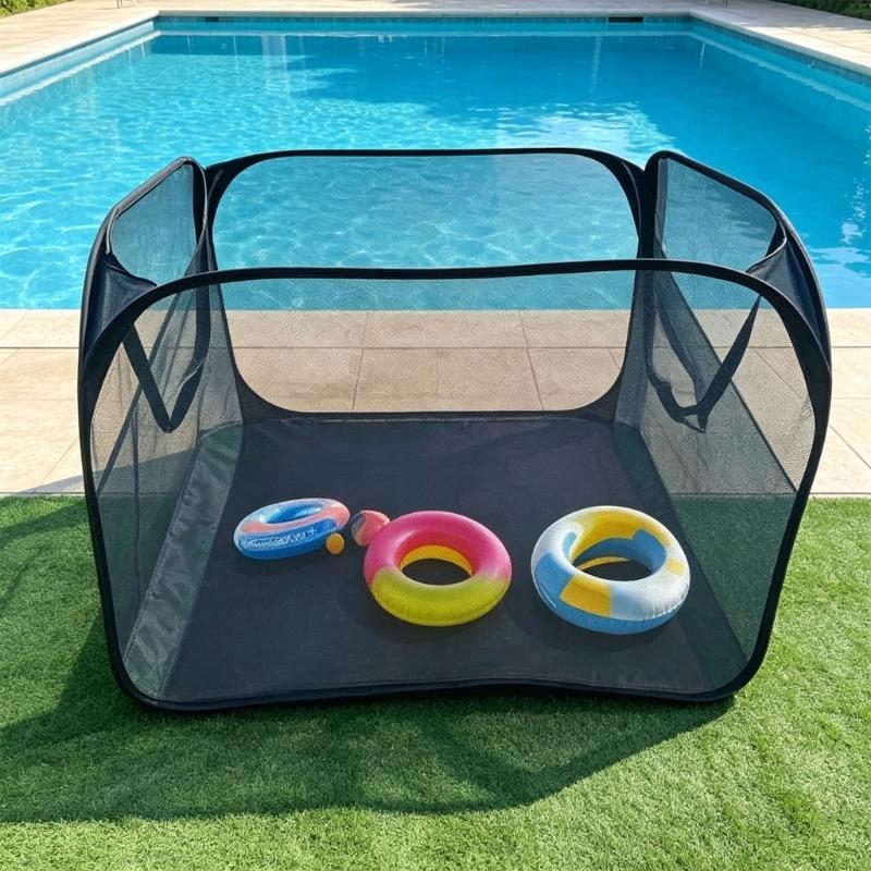 Large Breathable Swimming Equipment Storage Bag With Carbon Construction For Beach And Garden Use