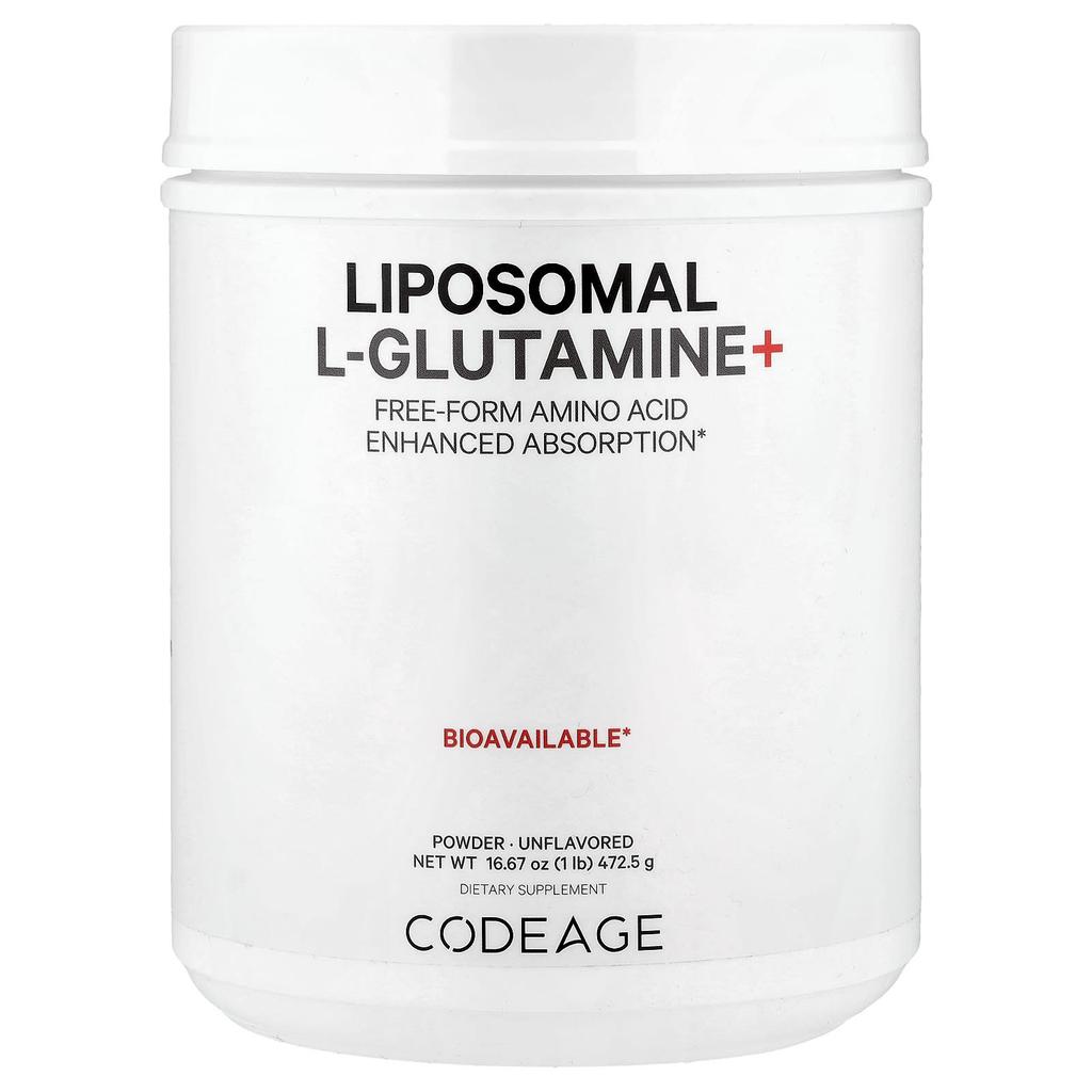 Liposomal L-Glutamine+ Powder, Unflavored, 472.5G(16.67Oz)