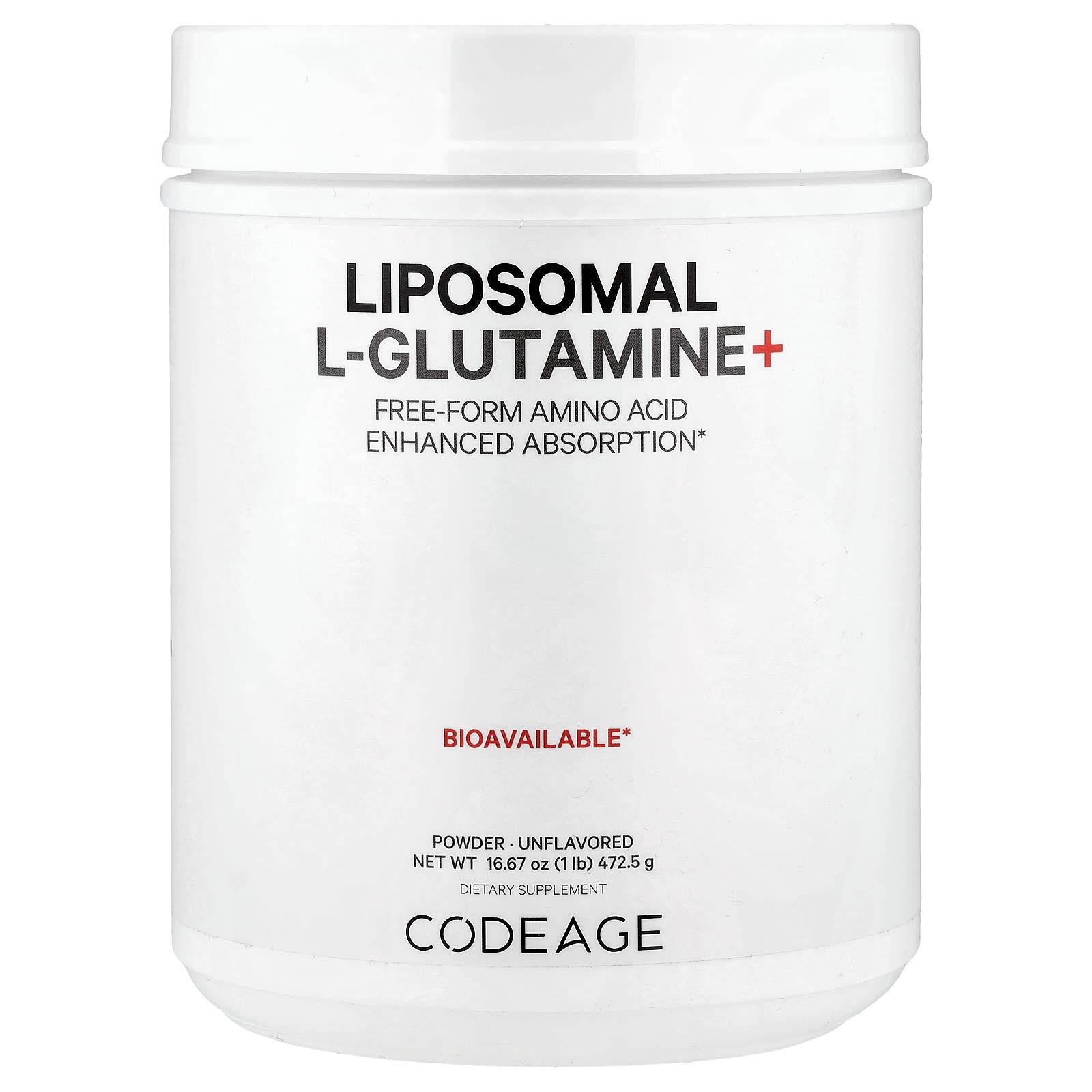 

Liposomal L-Glutamine+ Powder, Unflavored, 472.5G(16.67Oz)
