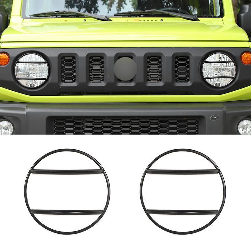 SHINEKA Lamp Hoods Car Front Headlight Lamp Decoration Cover for Suzuki Jimny 2019 2020 2021 2022 2023 Up Exterior Accessories