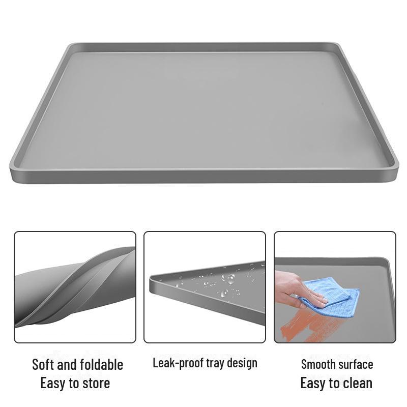 Silicone Washer & Dryer Top Protection Pad - Dustproof, Waterproof, Multifunctional Storage.
