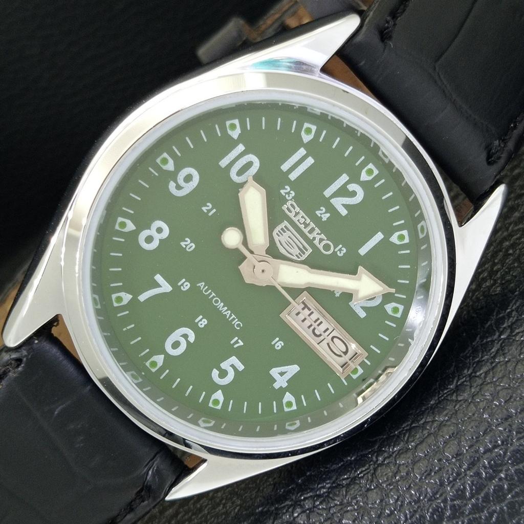 

REFURBISHED SEIKO 5 AUTOMATIC 6309A VINTAGE JAPAN MENS GREEN WATCH a441655-1 Sk-a441655