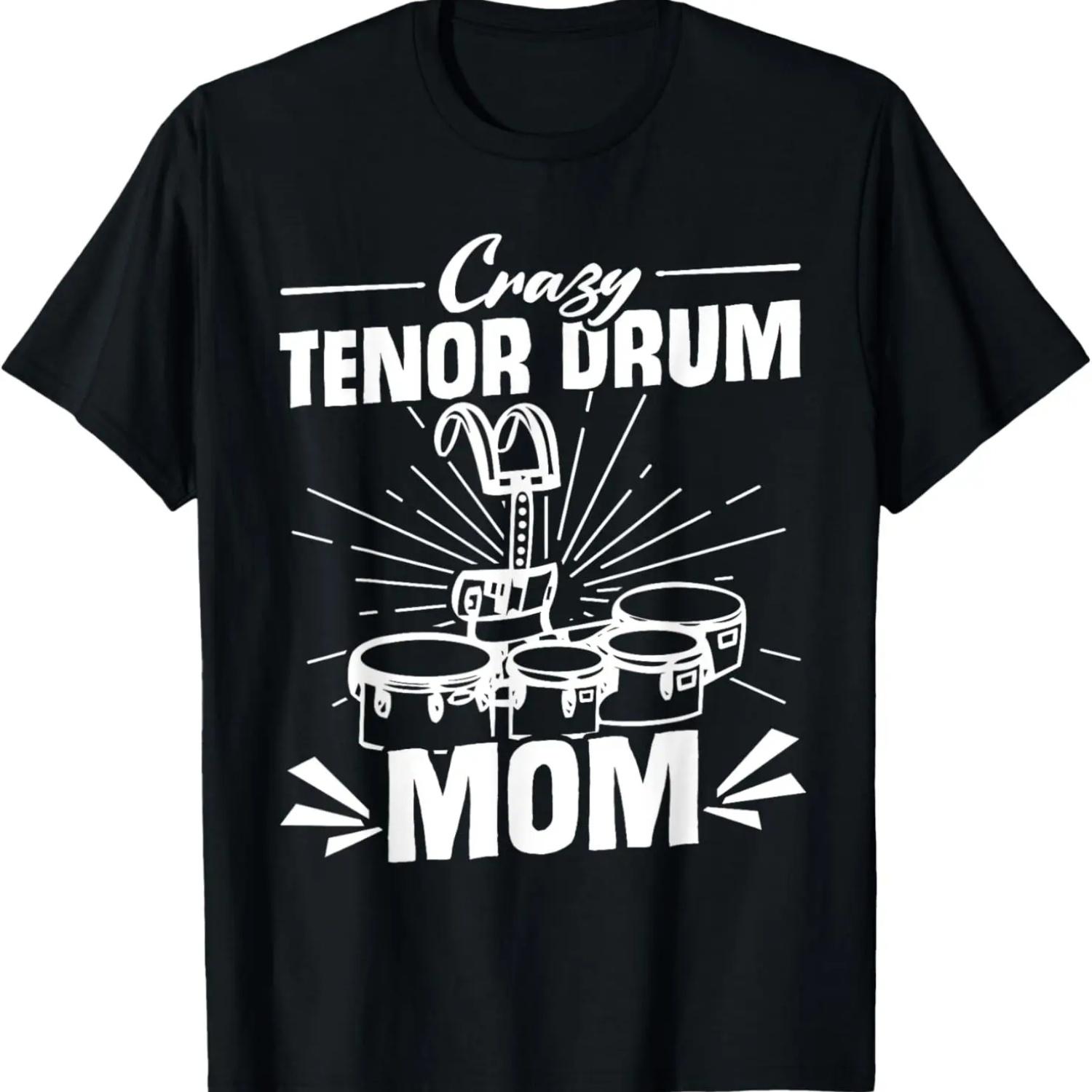 Tenor Drum Mom Quad Drummer Tenor Drum Percussion T-Shirt S чёрный