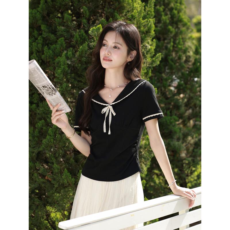 Women s Slim Fit V-Neck Short Sleeve T-Shirt S