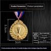 1Pcs 2" Gold Silver Bronze Award Medal Zinc Alloy Round Winner Medals With Neck Ribbon 1St 2Nd 3Rd Prizes Winner Prize Present