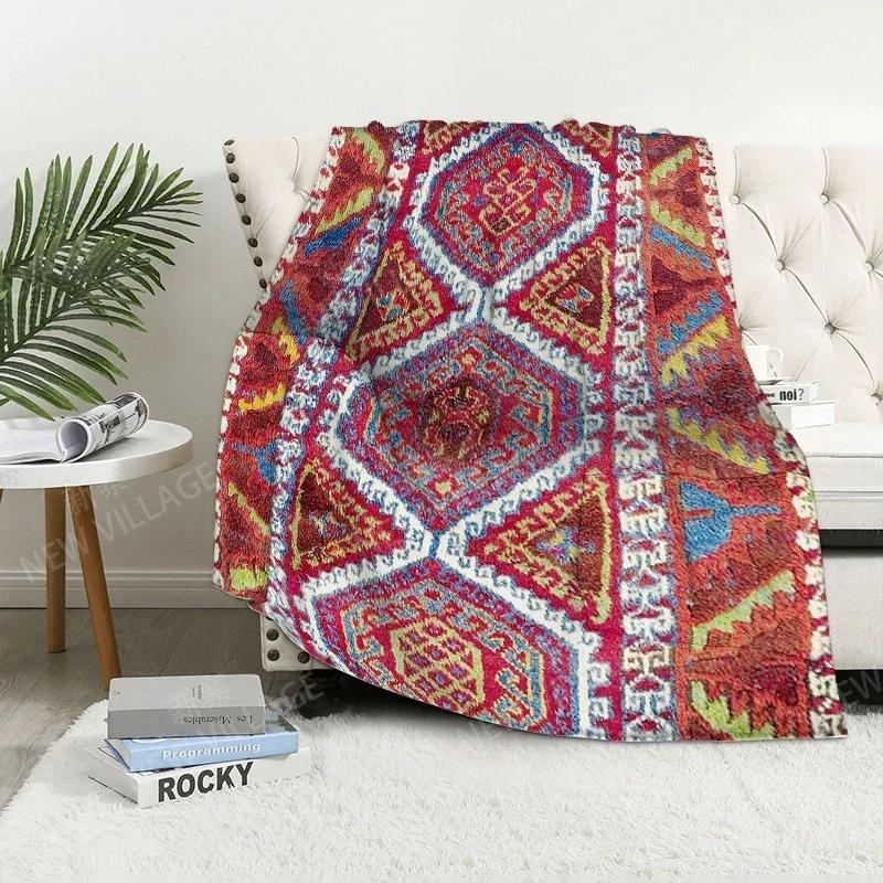 Plaid sofa for Knee blankets warm winter bed cover throw blanket Decor boho warm fleece Nordic Vintage Moroccan Soft and hairy