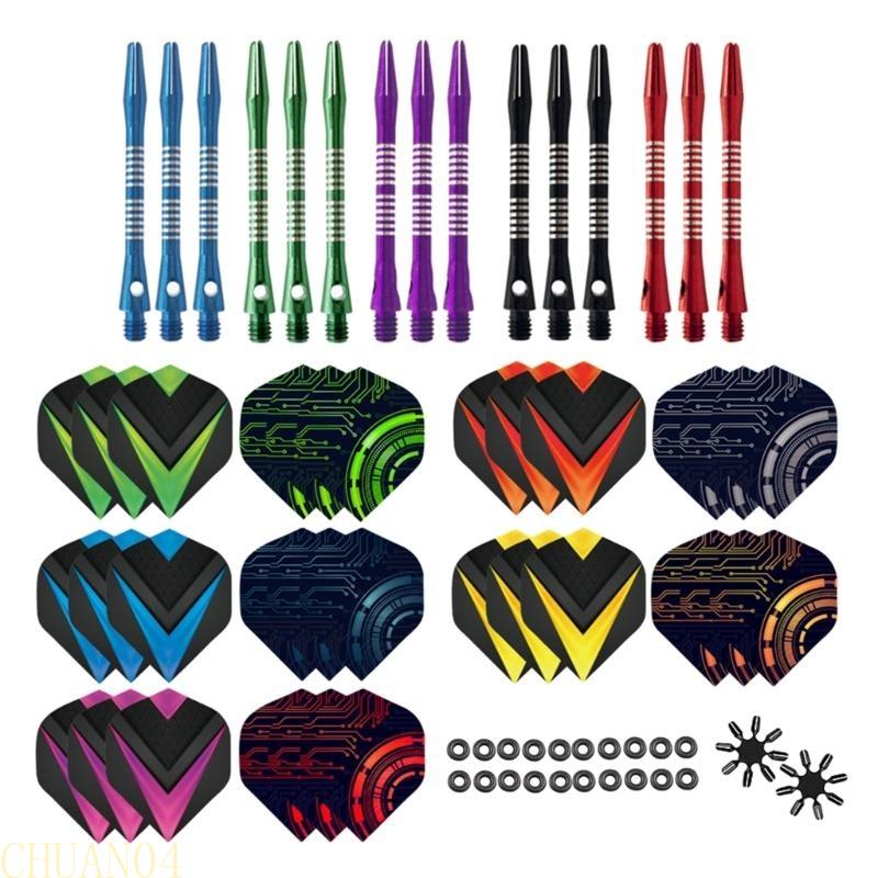 A1A2 Dart Flights & Stems Set Professional Dart Stems Darts Accessories Universal Darts Accessories Sets Aluminum Darts Stems China Mainland