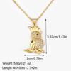 Nidin Hot Sale Eagle/Wing/Feather Shape Personality Pendant Necklace For Female Male Hip-Hop Style Clavicle Chain Jewelry Gifts