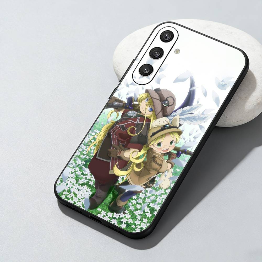 

M-Made In A-Abyss Reg And Riko Phone Case For Samsung Galaxy A73,A72,A71,A70,A52,A51 Others Soft Black Cover Samsung a73 5g