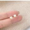 S999 Silver Needle Freshwater Pearl Stud Earrings - New 2025 Bestseller, Lightweight Luxury Summer Earrings for Women