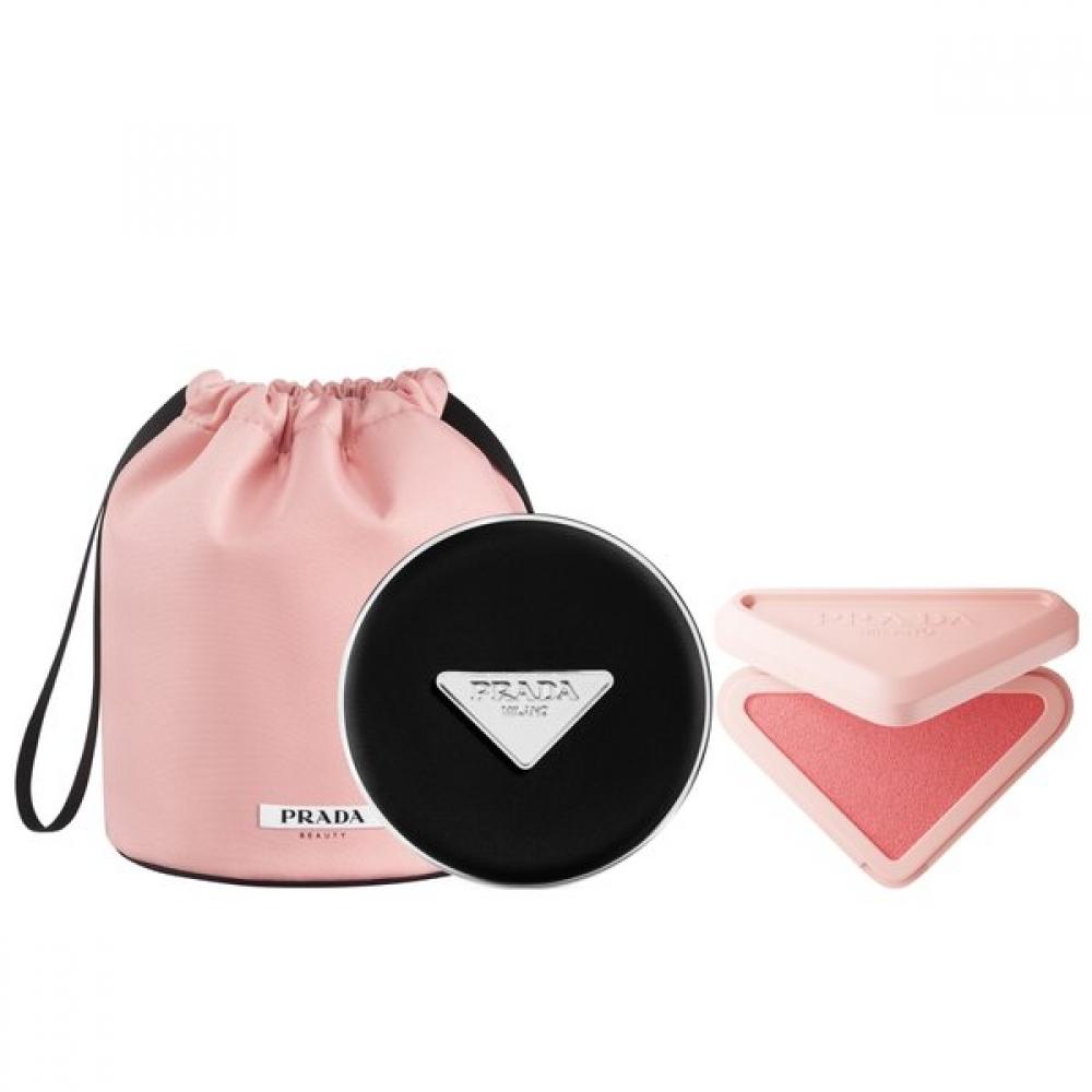 Prada Beauty Cushion And Touch Blush Duo  + Pink String Pouch LC5​/[BEST] Tulip