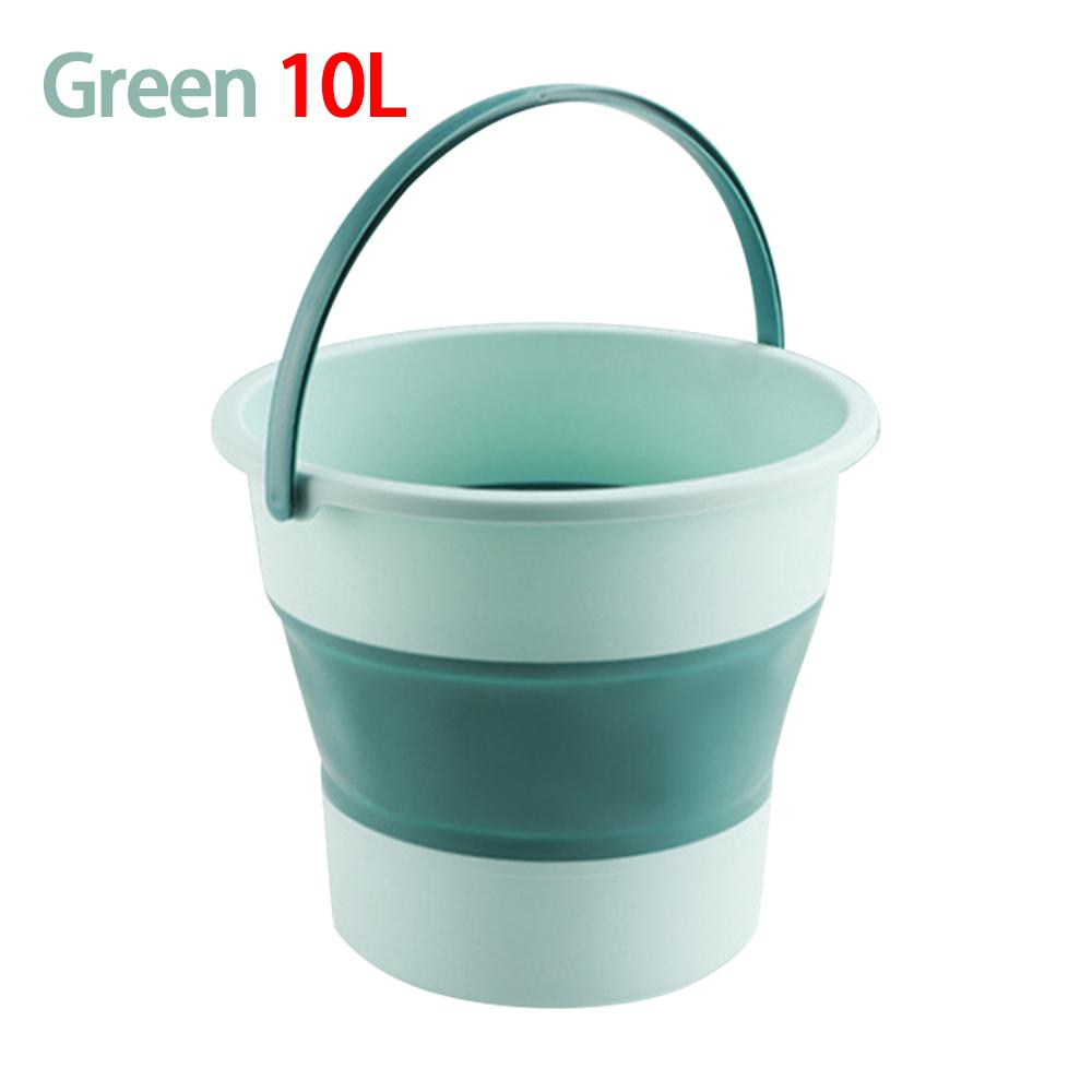 Secchio per autolavaggio in silicone da 5/10 litri, contenitore per l'acqua, promozione per la pesca, secchio pieghevole, salvaspazio, cucina, forniture per la pesca all'aperto