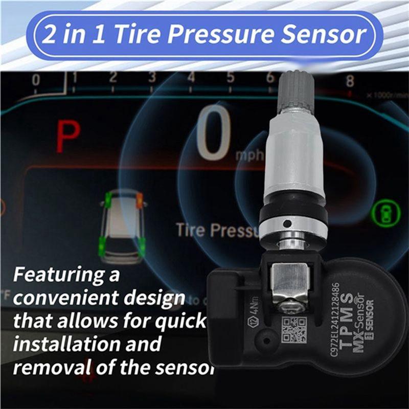 G9-TPMS Tire Pressure Sensors 10Pcs Universal Programmable MX Sensor 315MHZ+ 433Mhz 2 In 1 For Autel Tool TS408 TS508 ITS600