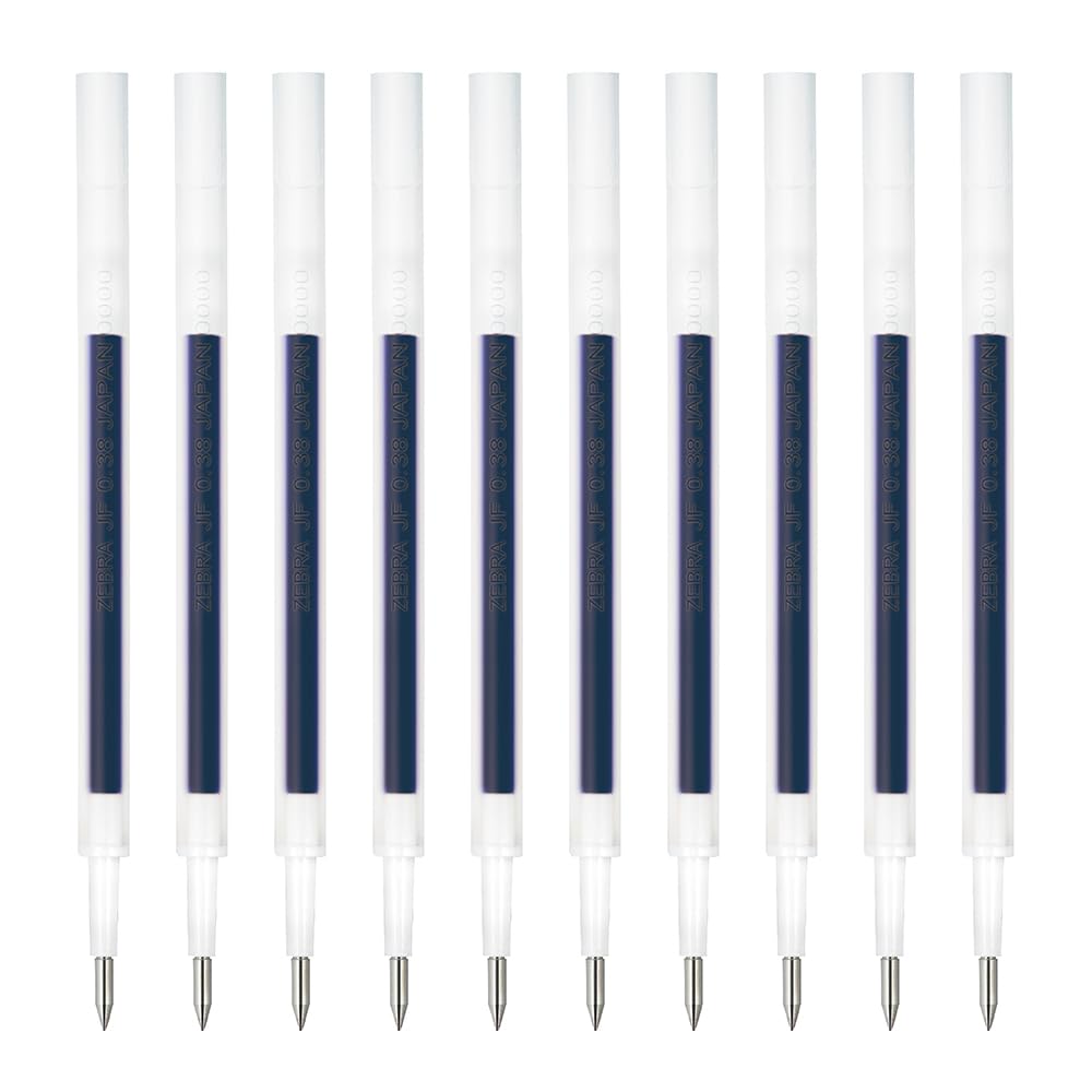 

Гелевый стержень для шариковой ручки Zebra Sarasanano свинцовый синий 10 шт. JF-0.38 B-RJF38-BL