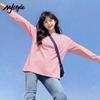MJ STYLE Women's Pure Cotton Long Sleeve Round Neck T-Shirt