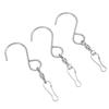 20pcs S Shape Hook S Hook Clips Stainless Steel Dual Clip Wind Chimes S Hook 360 Degree Rotation Silver