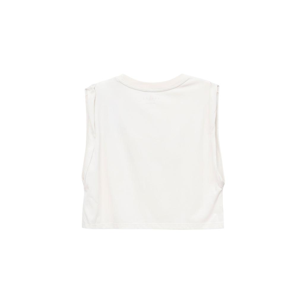 Jordan Sport Essentials Solid Color Crew Neck Pullover Tank Top Women Tops Phantom-Gray White DQ4395-030