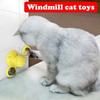 New Windmill Cat Toy Turntable Teasing Pet Toy Scratching Tickle Cats Hair Brush Funny Entertainment Toy for Cat