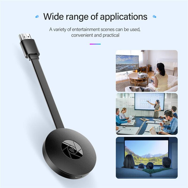 Wireless HDMI-Compatible HD Adapter 1080P Display Dongle Media Streaming Video
