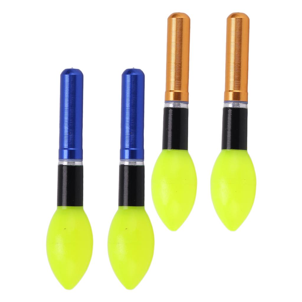 2pcs Glowing Fishing Floats LED Glowing Fishing Drifting Bobbers for Night Fishing