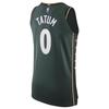 Nike NBA Logo Print Crew Neck Basketball Vest City Edition Player Version 2022-23 Tatum #0 Men Tops Green DQ0187-330