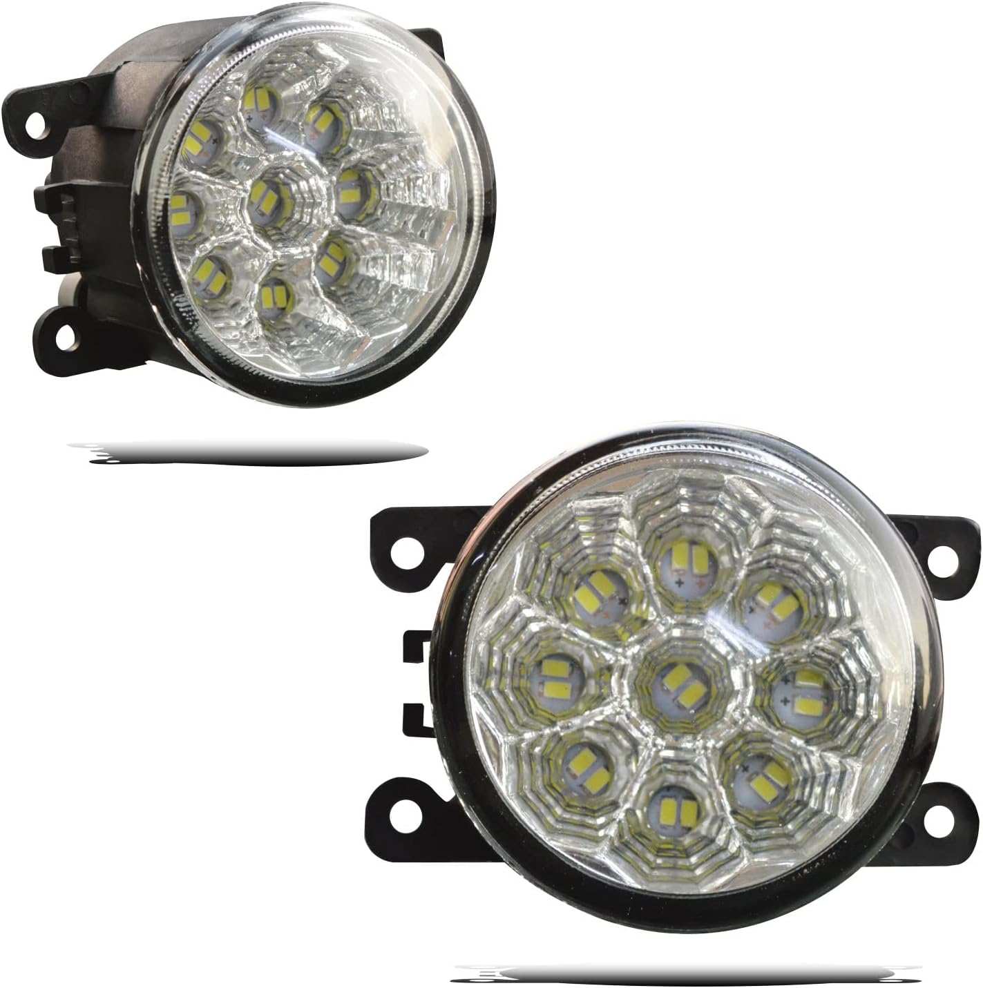 

APSMOTIV Пара светодиодных противотуманных фар в сборе, подходит для Nissan Patrol Y61 2005 2006 2007 2008 2009 чистый